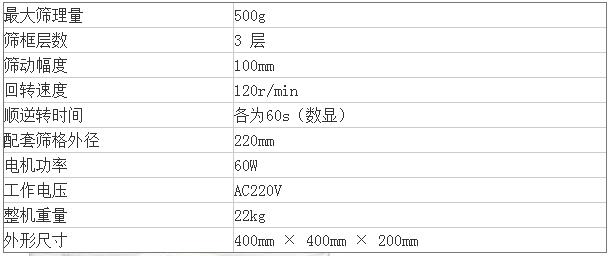 JJSD谷物篩選器技術參數