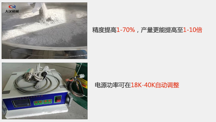 精度提高1—70%，產量更能提高至1-10倍  電源功率可在18K-40K自動調整